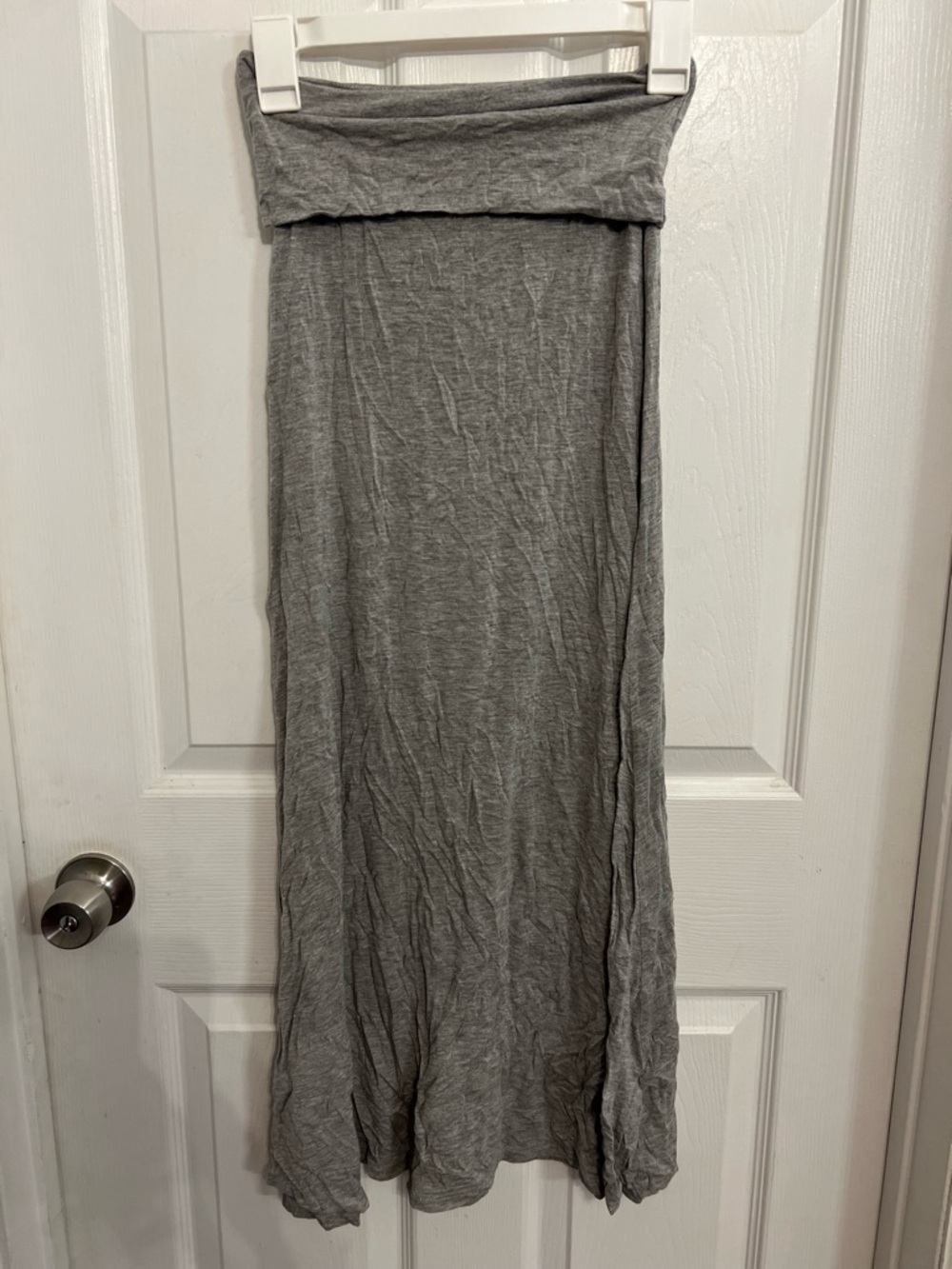 Love Culture Grey Twist-Waist Maxi Skirt